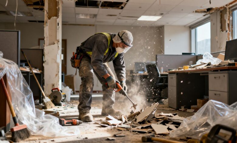 Asbestos During Office Renovation